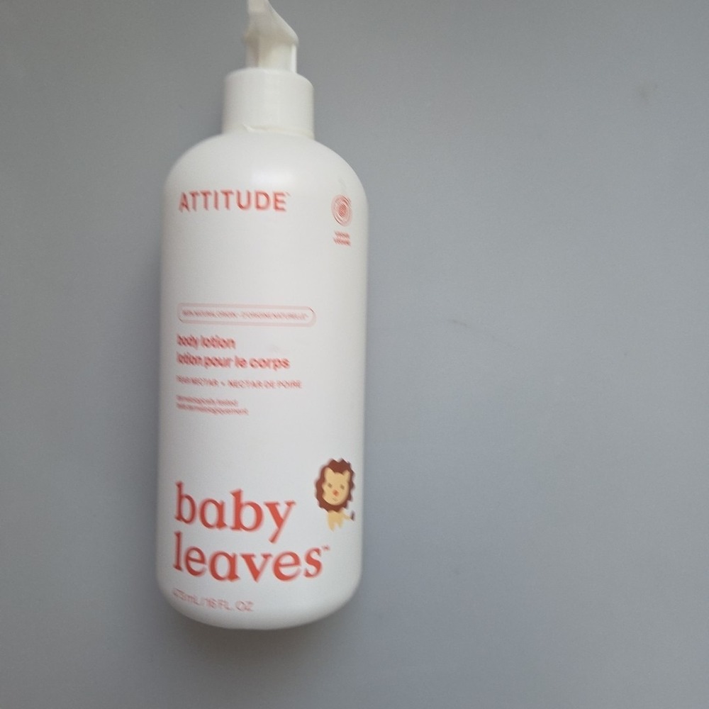 Attitude Baby Leaves Pear Nectar‎ Natural Body Milk for Children 473 ml